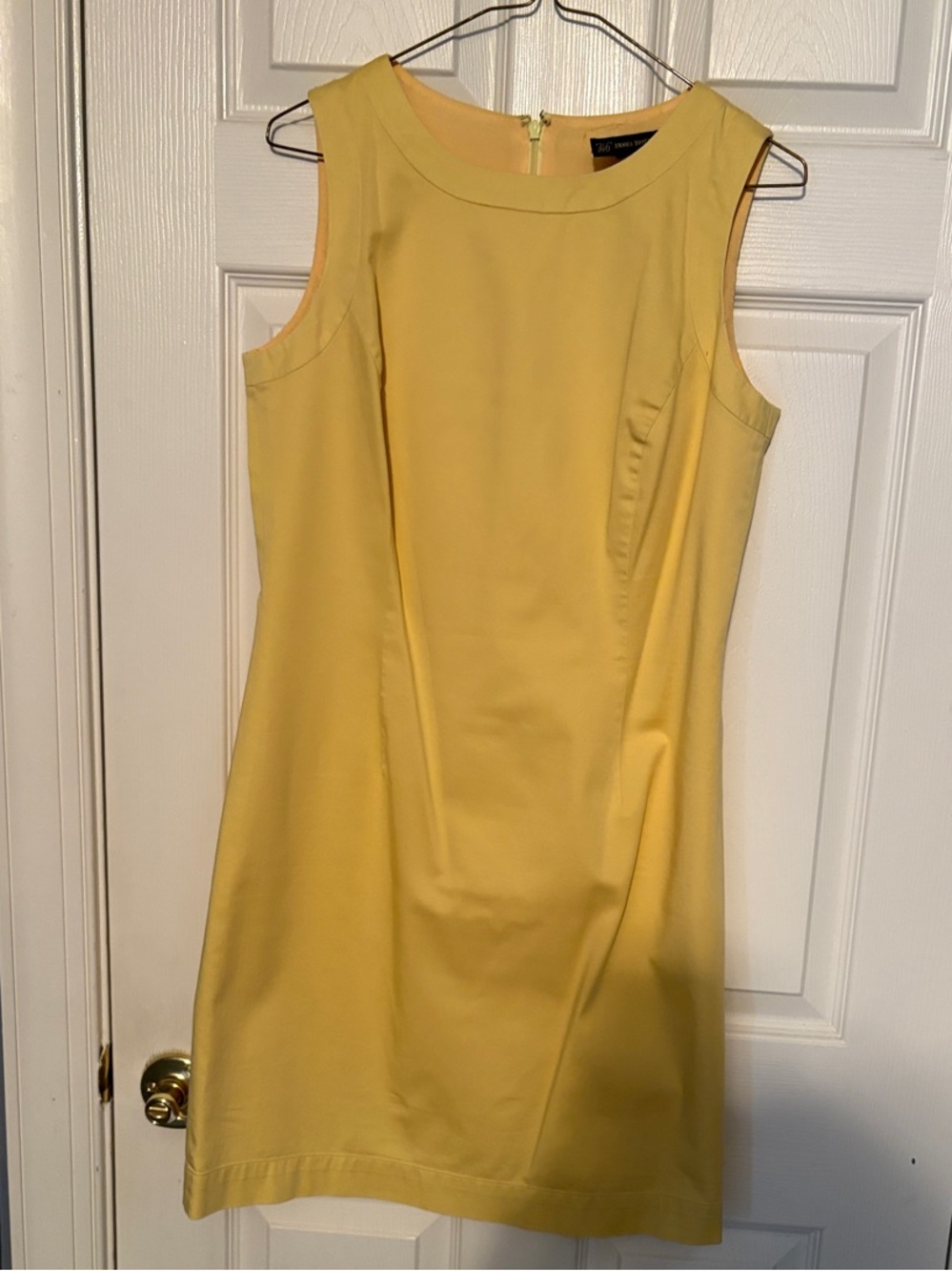 Brooks Brothers Yellow Sleeveless Shift Dress